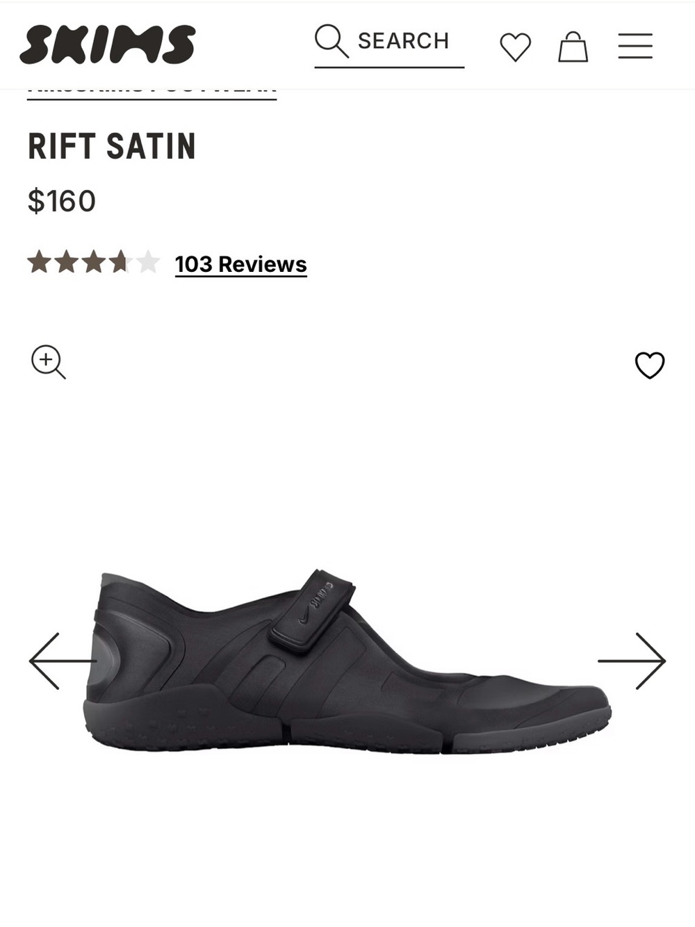 SKIMS Rift Slip-On Sneakers with Velcro Strap NWT 10.5 Men’s - Picture 4 of 6